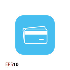 Credit card icon for web and mobile