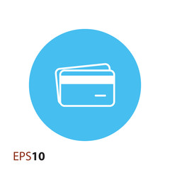 Credit card icon for web and mobile