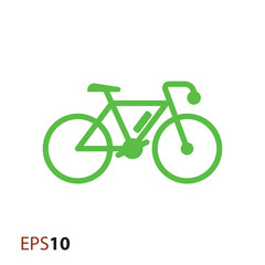 Bicycle icon for web and mobile