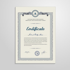 Certificate, Diploma, design template
