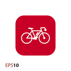 Bicycle icon for web and mobile