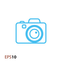 Digital camera icon for web and mobile