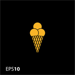 Ice cream icon for web and mobile