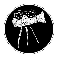 Simple doodle of a film camera