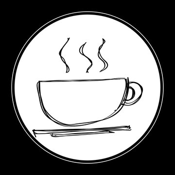 Simple doodle of a coffee cup
