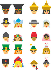 PEOPLE icons FROM ALL OVER THE WORLD