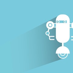 cute robot, cartoon robot