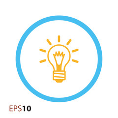 Bulb icon for web and mobile