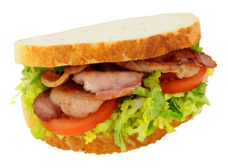 Bacon Sandwich With Lettuce And Tomato