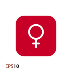 Female sign icon for web and mobile