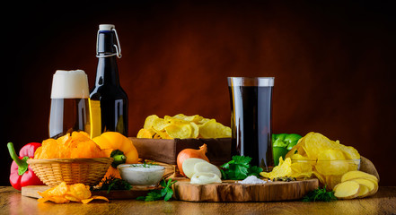 Beer, Cola and Potato-Chips