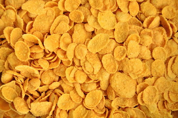 cornflakes with cereal for background textures