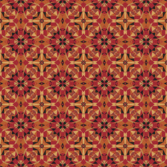 abstract bright mosaic pattern in warm colors