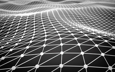 Abstract polygonal space low poly