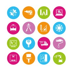 Fototapeta premium industry icons