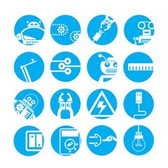 industrial automated robot icons
