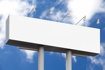 Empty big advertisement  billboard in the city