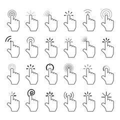 hand click icons
