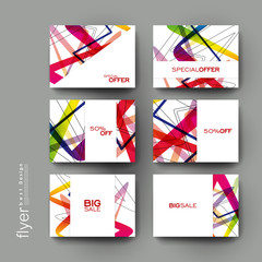 abstract background vector brochure template. Flyer Layout