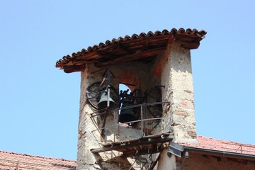 Bell tower Church of Levo, Lake Maggiore Italy 