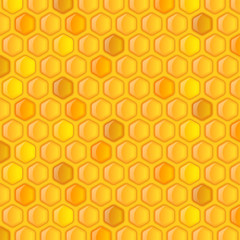 Vector Background with Honeycombs, sweet