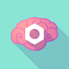 Long shadow brain with  a nut