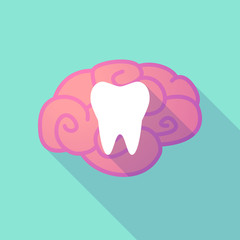 Long shadow brain with  a tooth