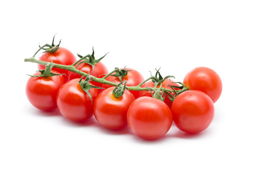 tomatoes  on white background