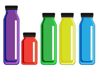 vector juice bottle