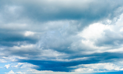 clouds in the blue sky