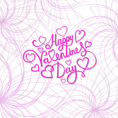 Valentine s day template greeting card.
