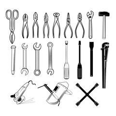 tools collection in vector.
