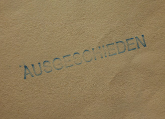 Ausgeschieden  Withdrawn