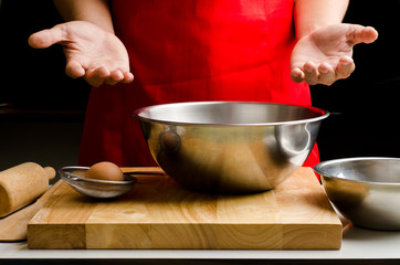 Preparation Cooking bakery,ready to cook