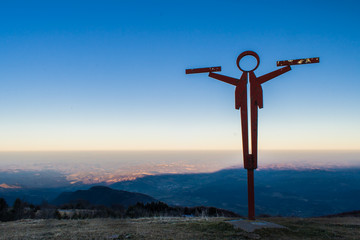 Cross at the top of the hills