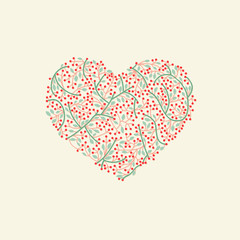 Stylized heart for valentine day