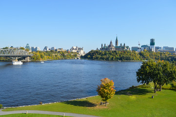 Fototapeta premium View of Parliament Buildings, Ottawa, Ontario, Canada