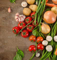 Fresh organic vegetables. Healthy eating.