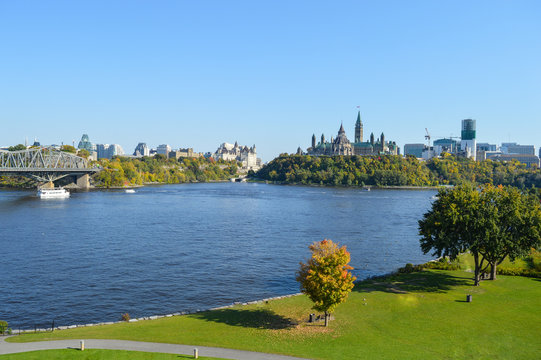 View of Parliament Buildings, Ottawa, Ontario, Canada