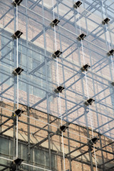 Fototapeta premium building with brick wall under construction 