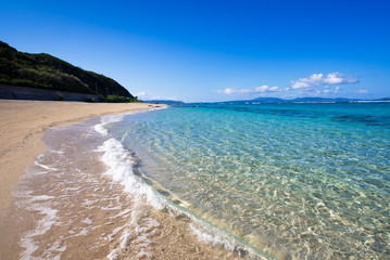 沖縄のビーチ・根路銘海岸
