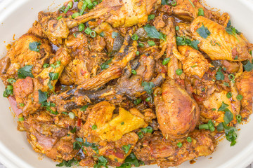 cari de poulet fermier, cuisine réunionnaise 