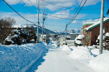 北海道の冬道