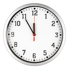 5 to 12 clock concept isolated