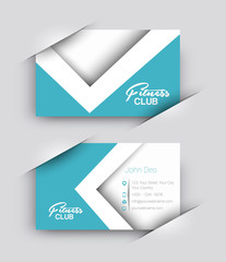 Fototapeta premium Fitness Center Business Card Set