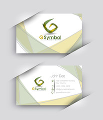 odern Business Card Vector Set