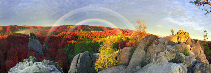 Dovbush Rocks in Bubnyshche