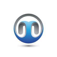 Obraz premium Abstract Letter M Logo