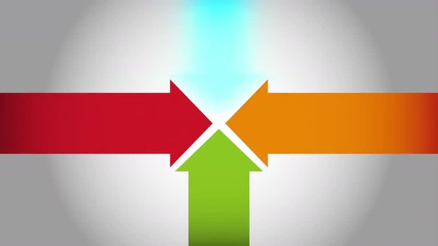 arrows in different directions, Video Animation 