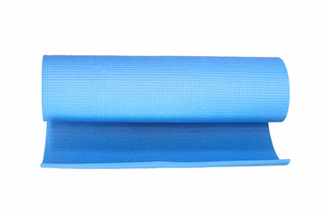 yoga mat isolated on white